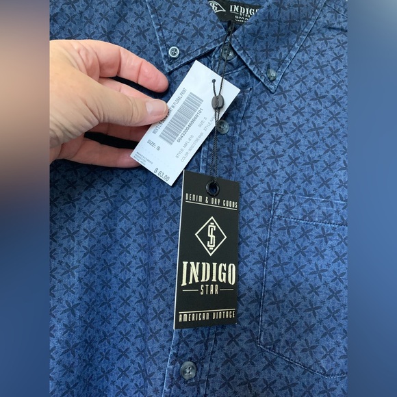 Men’s Denim Shirts With Floral Print (Bundle Of 2) NWT 🌴 - Picture 6 of 11